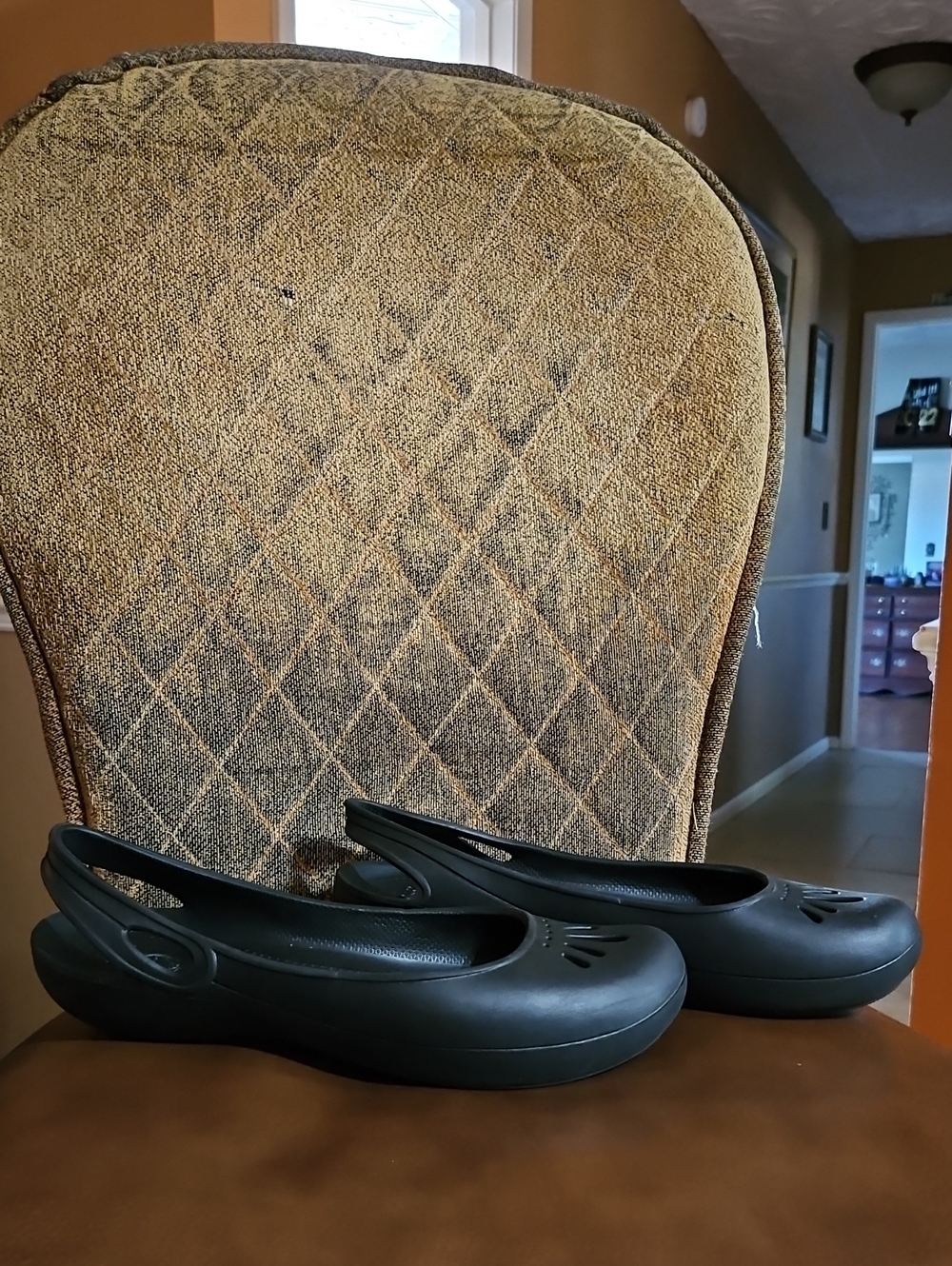 Crocs Malindi Slip On Slingback Ballet Flats Shoes Black
